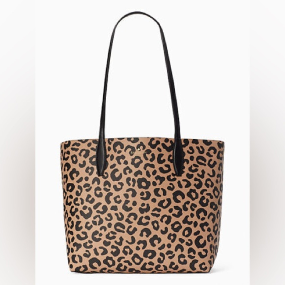Kate Spade Cara Tote Leopard Print Brand New NWT